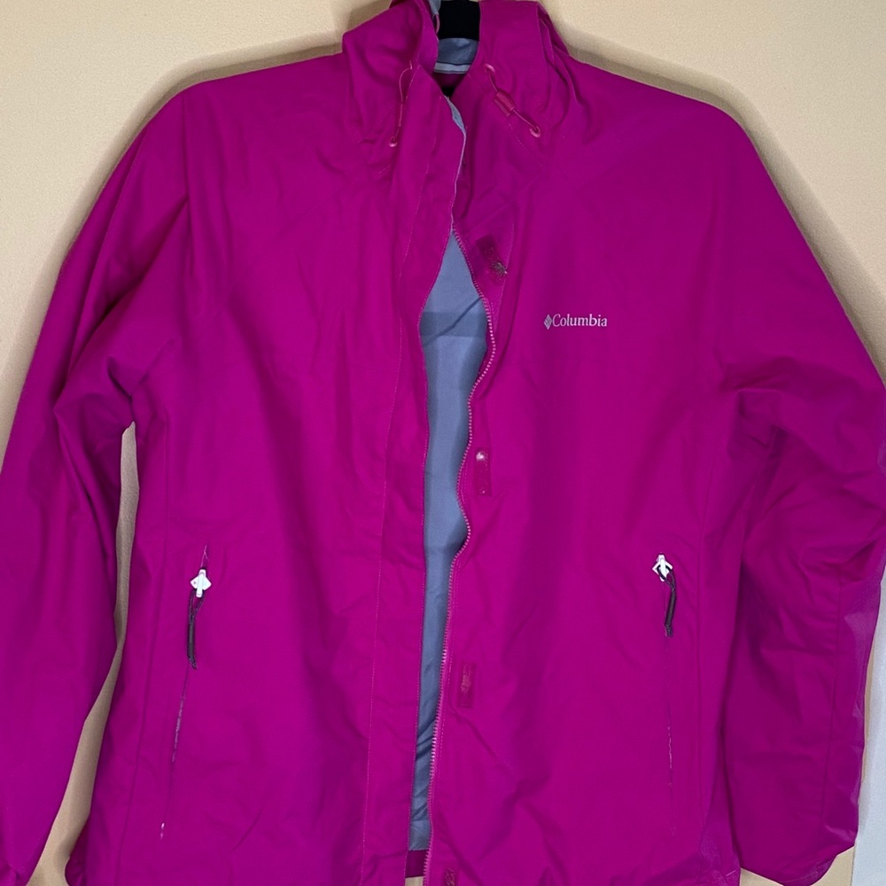 Columbia Fuchia Pink Women's Rain Jacket